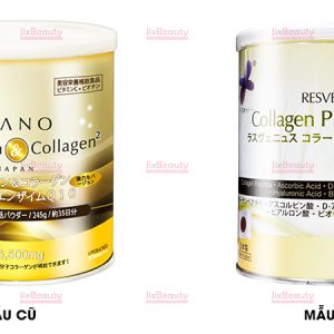 Bột uống Collagen & Hyaluron Nano Japan 5500mg nội địa Nhật hộp 245g