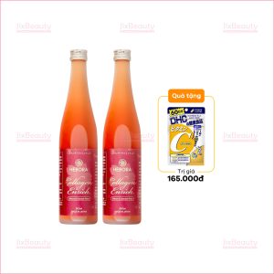 Combo 2 chai nước uống Collagen Enrich Hebora nội địa Nhật Bản chai 500ml