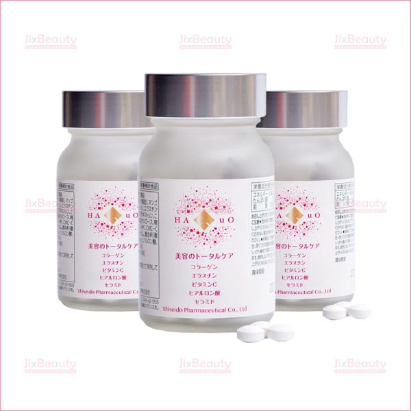 Combo 3 hộp Viên uống Collagen HaQuo Shiseido Pharma nội địa Nhật hộp 126 viên