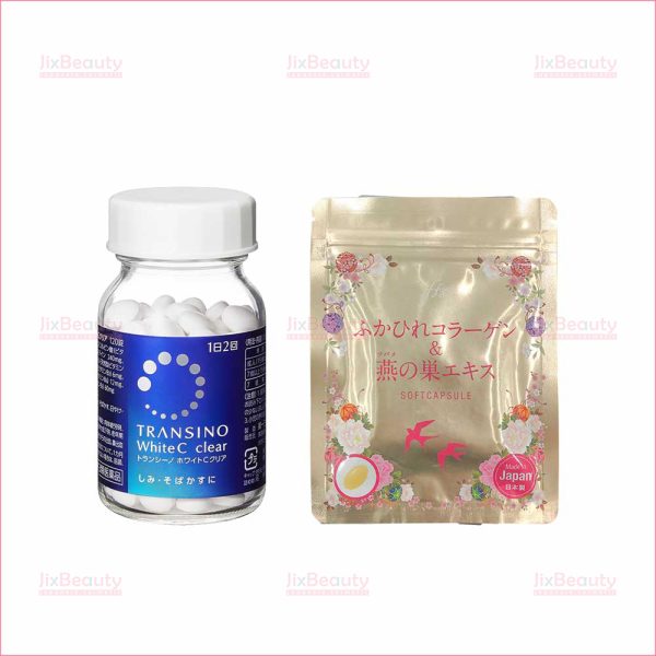 Combo viên Collagen tươi Pasode + viên uống Transino WhiteC 120 viên