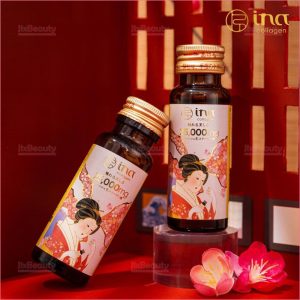 Nước uống Collagen Peptide INA 25,000mg nội địa Nhật Bản (Hộp 10 chai x 50ml)