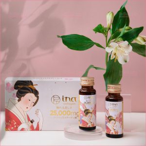 Nước uống Collagen Peptide INA 25,000mg nội địa Nhật Bản (Hộp 10 chai x 50ml)