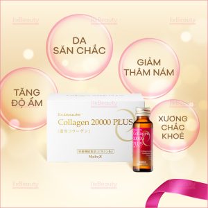 Nước uống đẹp da Collagen 20000mg Plus nội địa Nhật (Hộp 10 chai x 50ml)