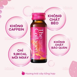 Nước uống đẹp da The Collagen Shiseido nội địa Nhật (Hộp 10 chai x 50ml)