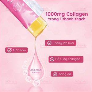 Thạch Collagen Aishitoto vị Yuzu Uruoi Sengen 30.000mg Hộp 15 thanh