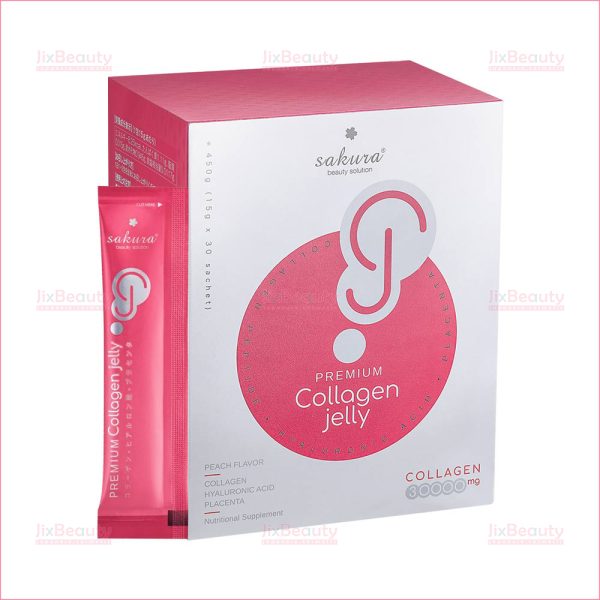 Thạch Collagen Sakura Premium Jelly 30,000mg Hộp 30 thanh