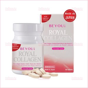 Viên ngậm Collagen chống lão hóa da Beyou Royal Collagen nội địa Nhật hộp 90 viên