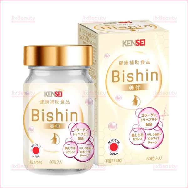 Viên uống Collagen Tripeptide Bishin nội địa Nhật Bản hộp 60 viên