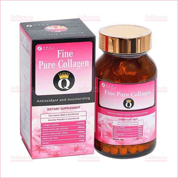 Viên uống đẹp da Fine Pure Collagen Q nội địa Nhật Bản hộp 375 viên