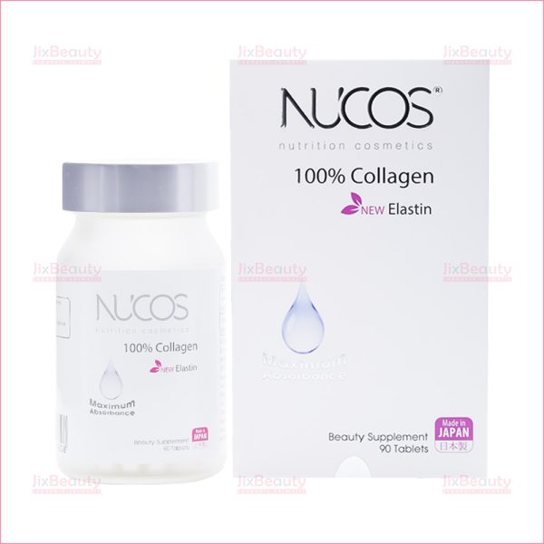 Viên uống ngừa lão hóa 100% Collagen Nucos 750mg nội địa Nhật hộp 90 viên