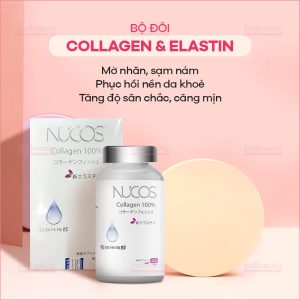 Viên uống ngừa lão hóa 100% Collagen Nucos 750mg nội địa Nhật hộp 90 viên