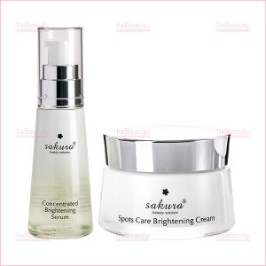 Combo Sakura Spots Care Brightening Cream 45g & Concentrated Brightening Serum 30ml