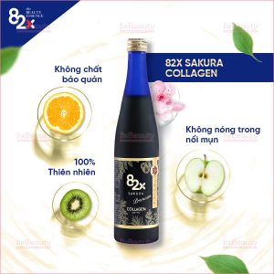 Bộ đôi nước uống Collagen Sakura và tinh chất nhau thai Placenta Mashiro 82x Classic 500ml