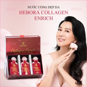 Combo 2 Hộp Nước uống Collagen Enrich Hebora 160.000mg nội địa Nhật (Hộp 28 túi)