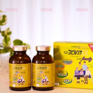 Combo 2 hộp tảo vàng cao cấp Spirulina EX nội địa Nhật Bản hộp 2000 viên