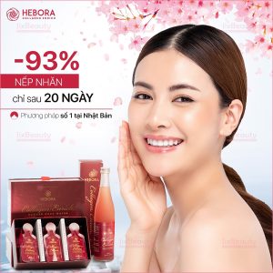 Combo 3 Hộp Nước uống Collagen Enrich Hebora 160.000mg nội địa Nhật (Hộp 28 túi)