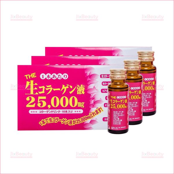 Combo 3 hộp nước uống Collagen Inter Techno 25000mg nội địa Nhật (Hộp 10 chai x 50ml)