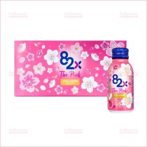 Hộp nước uống Collagen Mashiro 82x The Pink nội địa Nhật (Hộp 10 chai x 100ml)