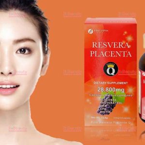 Viên uống đẹp da, làm chậm lão hóa Fine Resvera Placenta Q nội địa Nhạt hộp 120 viên