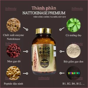 Viên uống hỗ trợ điều trị tai biến Nichiei Bussan Nattokinase Gold 10.000FU 60 viên (Nội địa Nhật)