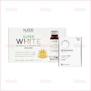 Bộ đôi trắng da ngừa nám Nucos Super White và viên uống Transino nội địa Nhật