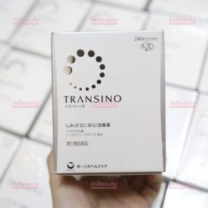 Bộ đôi trắng da ngừa nám Nucos Super White và viên uống Transino nội địa Nhật