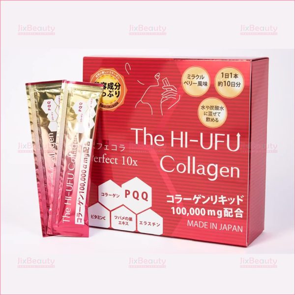 Nước Uống Collagen The HIFU Perfect 10x hàm lượng 100.000mg Nhật (Hộp 10 gói)