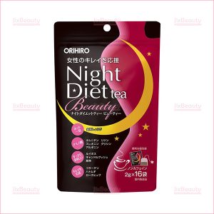 Trà giảm cân làm đẹp da ban đêm Orihiro Night Diet Tea Beauty nội địa Nhật (16 gói x 2g)