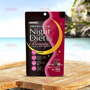 Trà giảm cân làm đẹp da ban đêm Orihiro Night Diet Tea Beauty nội địa Nhật (16 gói x 2g)