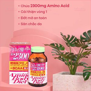 Viên uống giảm cân Orihiro Amino Body Diet nội địa Nhật Bản hộp 300 viên