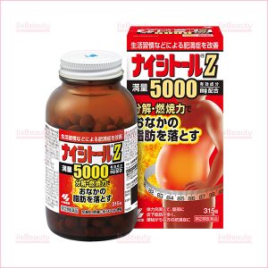 Viên uống giảm mỡ bụng Kobayashi Naishitoru Z 5000mg nội địa Nhật Bản hộp 315 viên