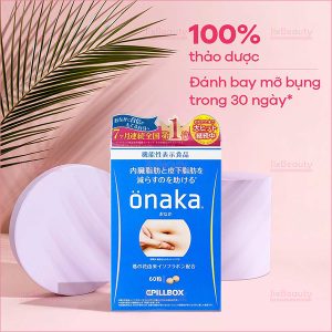 Viên uống giảm mỡ bụng Pillbox Onaka nội địa Nhật Bản hộp 60 viên