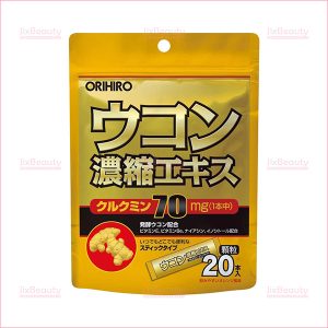 Bột nghệ giải rượu Orihiro hàng nội địa Nhật Bản chính hãng (Hộp 20 gói x 1.5g)