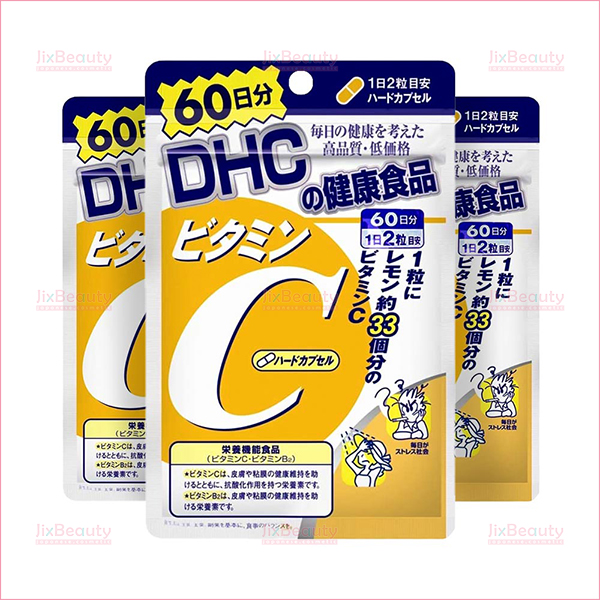 Combo 3 gói viên uống bổ sung Vitamin C DHC nội địa Nhật Bản gói 120 viên