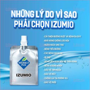 Nước uống Izumio giàu Hydro chống ung thư Naturally Plus nội địa Nhật Bản