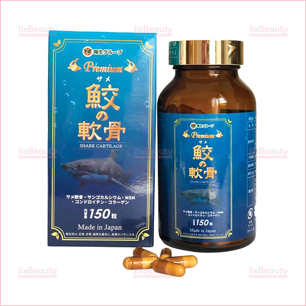 Viên uống hỗ trợ xương khớp Shark Cartilage Premium Yo Group nội địa Nhật Bản hộp 150 viên