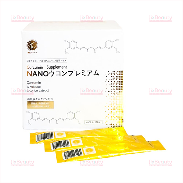 Thực phẩm hỗ trợ điều trị ung thư Curcumin Nano Premium nội địa Nhật Bản hộp 30 gói