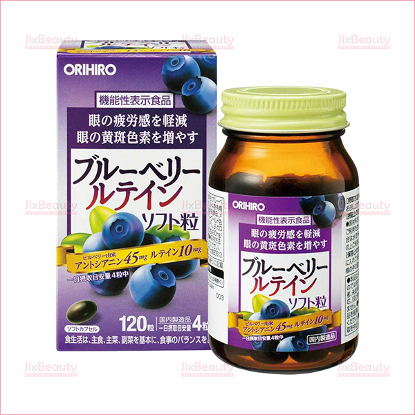 Viên uống bổ mắt Orihiro BlueBerry nội địa Nhật Bản hộp 120 viên