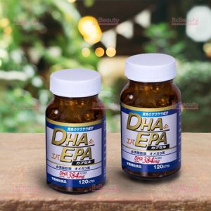 Combo 2 hộp viên uống bổ não DHA EPA Wellness Japan Soft Capsule Nhật hộp 120 viên