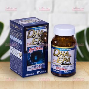 Combo 2 hộp viên uống bổ não DHA EPA Wellness Japan Soft Capsule Nhật hộp 120 viên