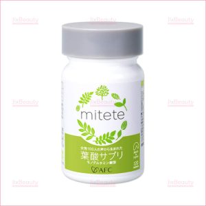 Viên uống bổ sung Acid Folic AFC Mitete nội địa Nhật Bản hộp 120 viên