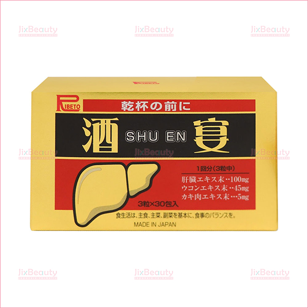 Viên uống giải rượu Ribeto Shoji Shuen nội địa Nhật Bản (Hộp 30 gói x 3 viên)