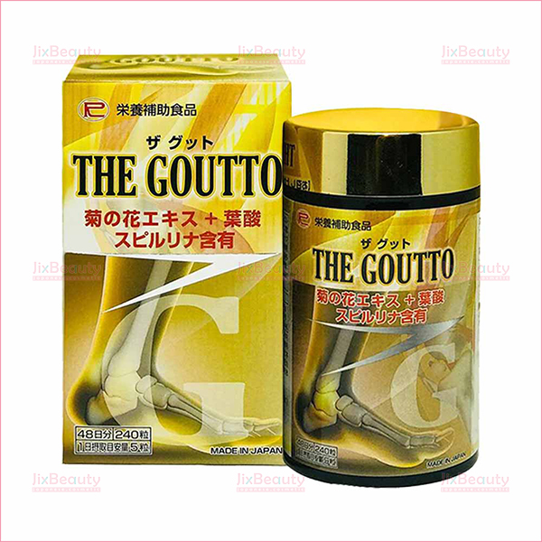 Viên uống hỗ trợ điều trị Gout Ribeto Shoji The Goutto nội địa Nhật Bản hộp 240 viên