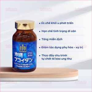 Combo 3 hộp viên uống hỗ trợ điều trị ung thư Kanehide Bio Okinawa Fucoidan xanh