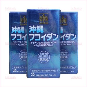 Combo 3 hộp viên uống hỗ trợ điều trị ung thư Kanehide Bio Okinawa Fucoidan xanh