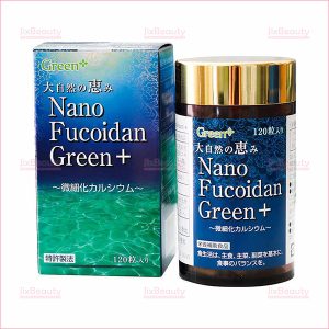 Viên uống hỗ trợ điều trị ung thư Nano Fucoidan Green+ nội địa Nhật Bản chính hãng hộp 120 viên